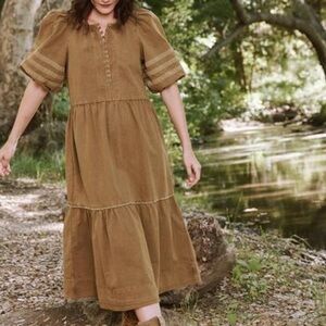 THE GREAT. The Forest Dress. in Grapeleaf. Size 0. 🤎